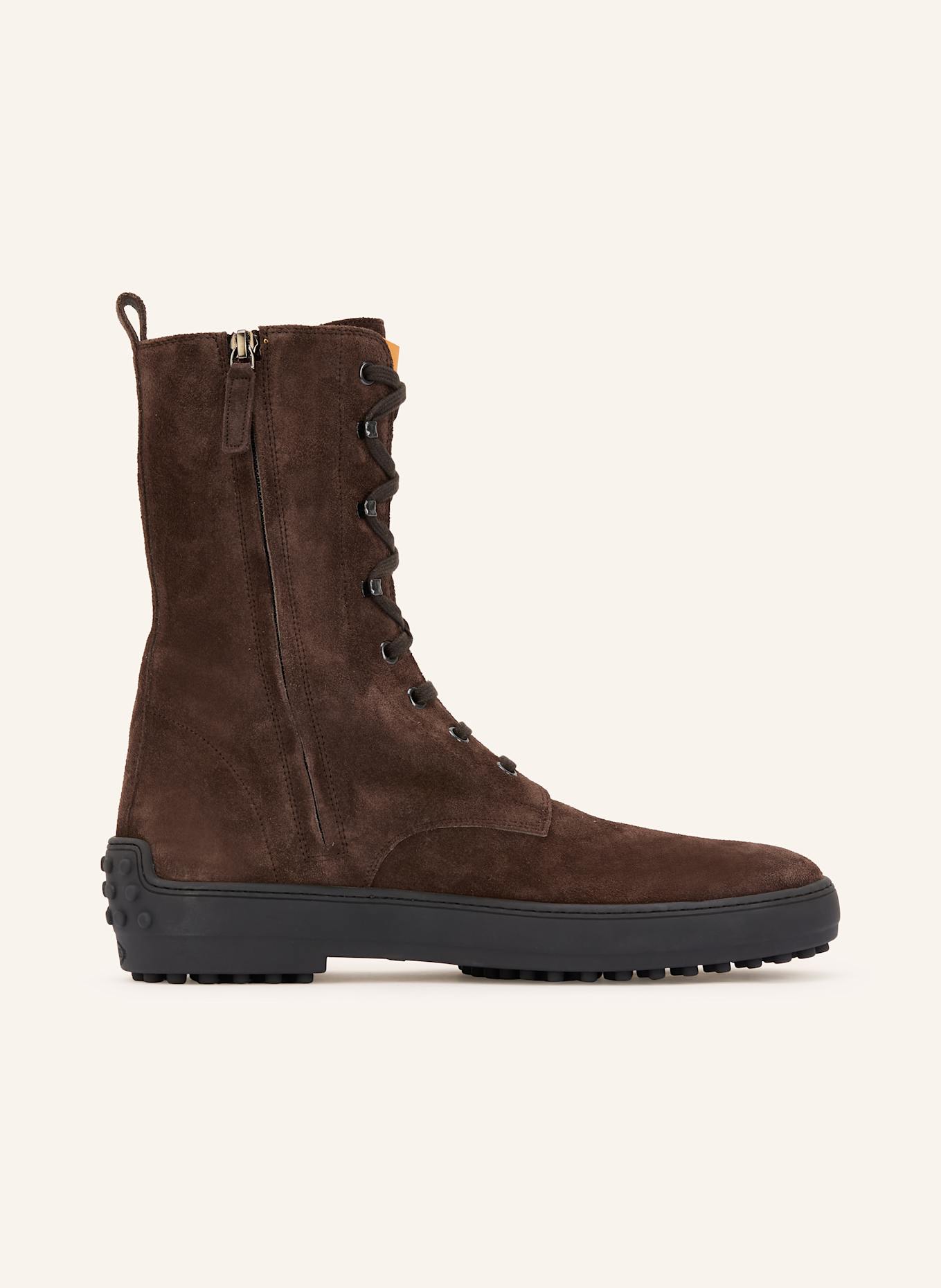 TOD'S Lace-up boots: DARK BROWN