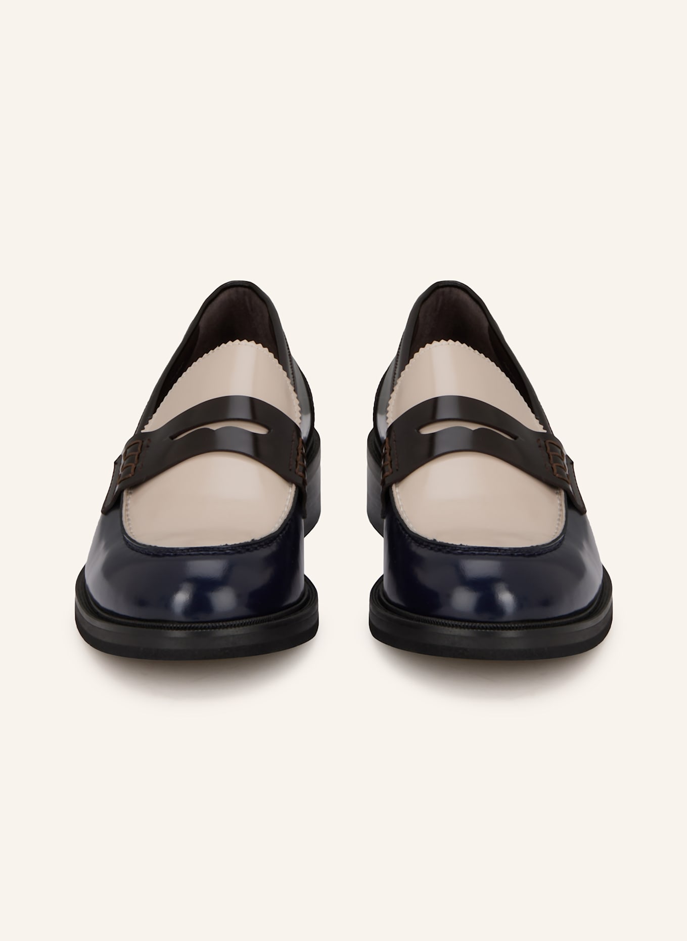 Pertini Penny-Loafer: DUNKELBLAU / DUNKELBRAUN