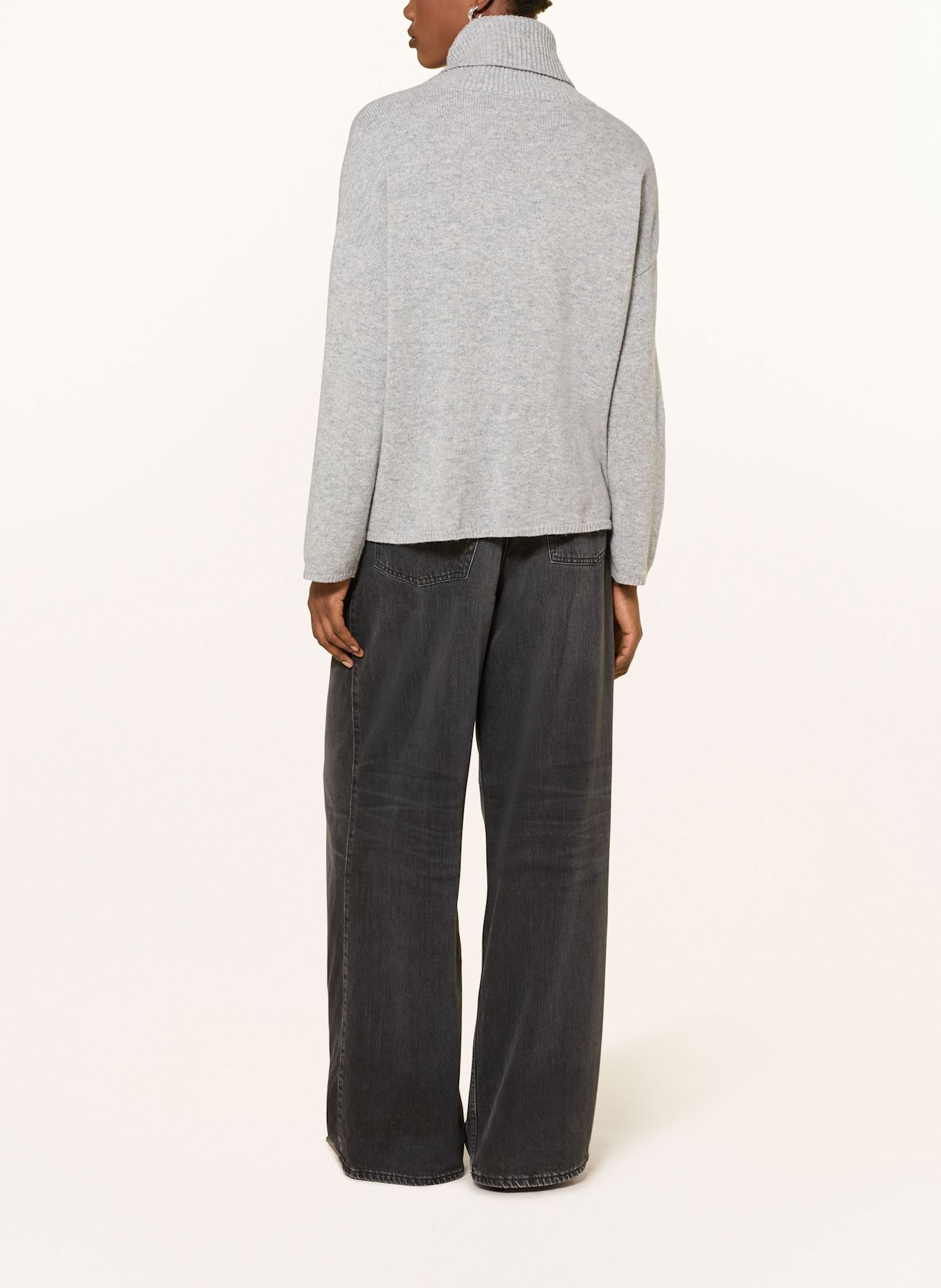 MRS & HUGS Rollkragenpullover: HELLGRAU