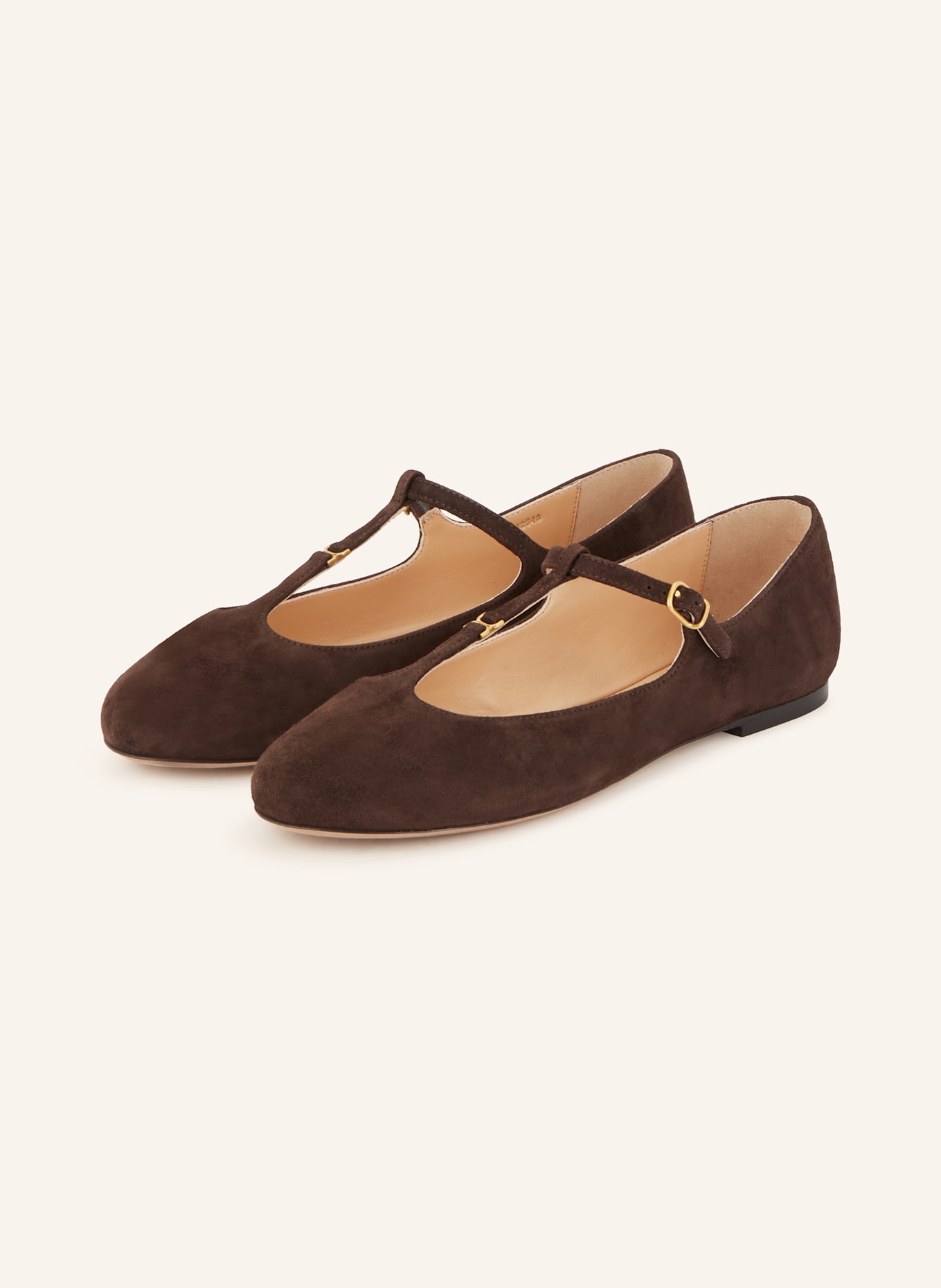 Chloé Mary-Jane-Ballerinas MARCIE: 25B BURNT BROWN