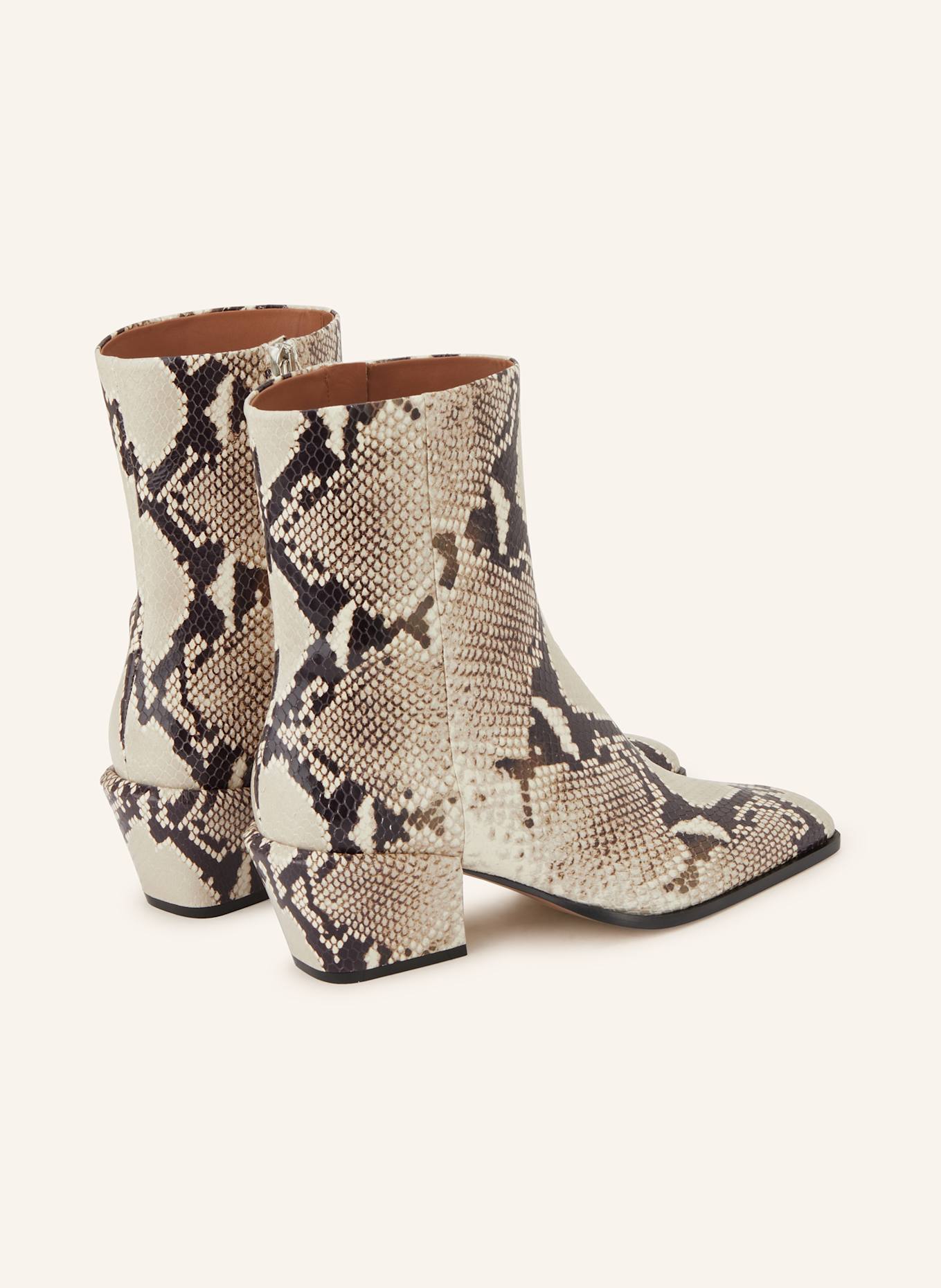 PARIS TEXAS Stiefeletten BETTINA: CREME / SCHWARZ