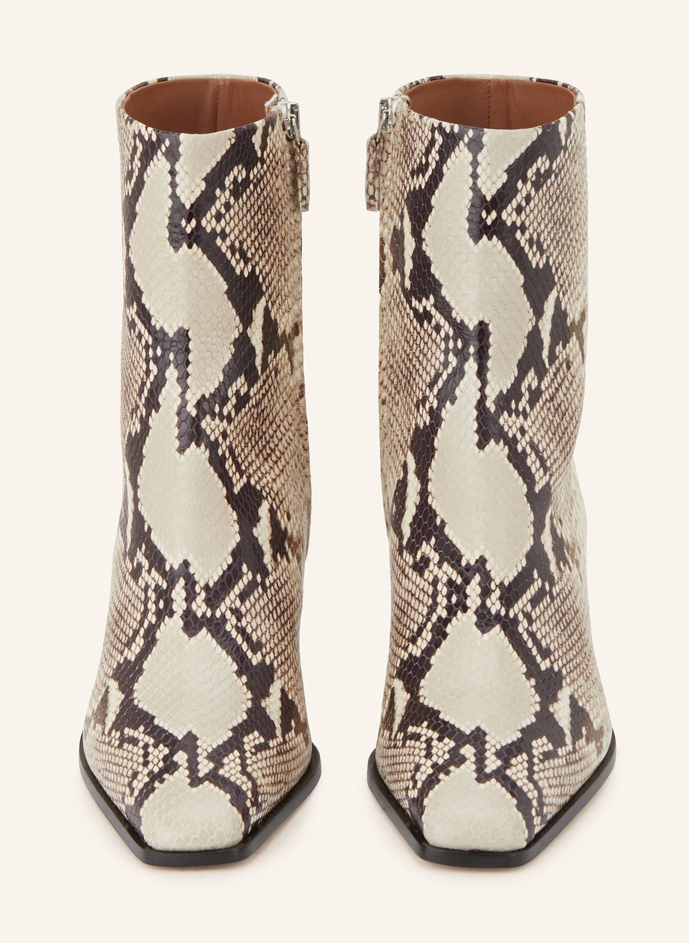 PARIS TEXAS Stiefeletten BETTINA: CREME / SCHWARZ