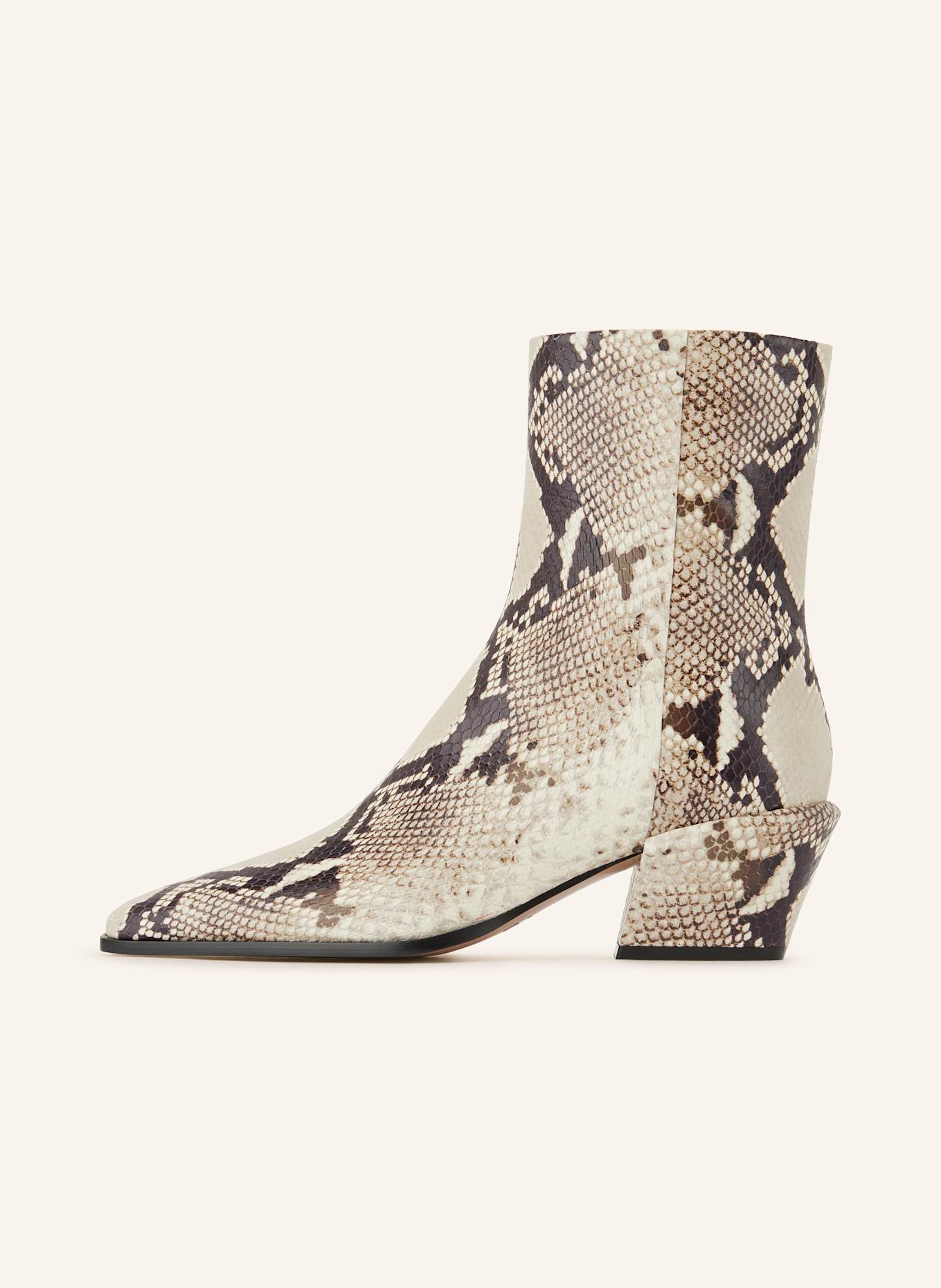 PARIS TEXAS Stiefeletten BETTINA: CREME / SCHWARZ