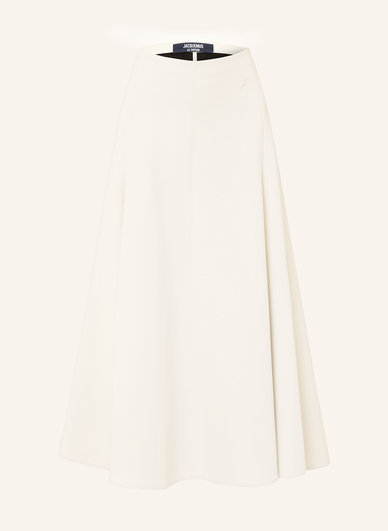 JACQUEMUS Spódnica LA JUPE TRIANGLE: KREMOWY