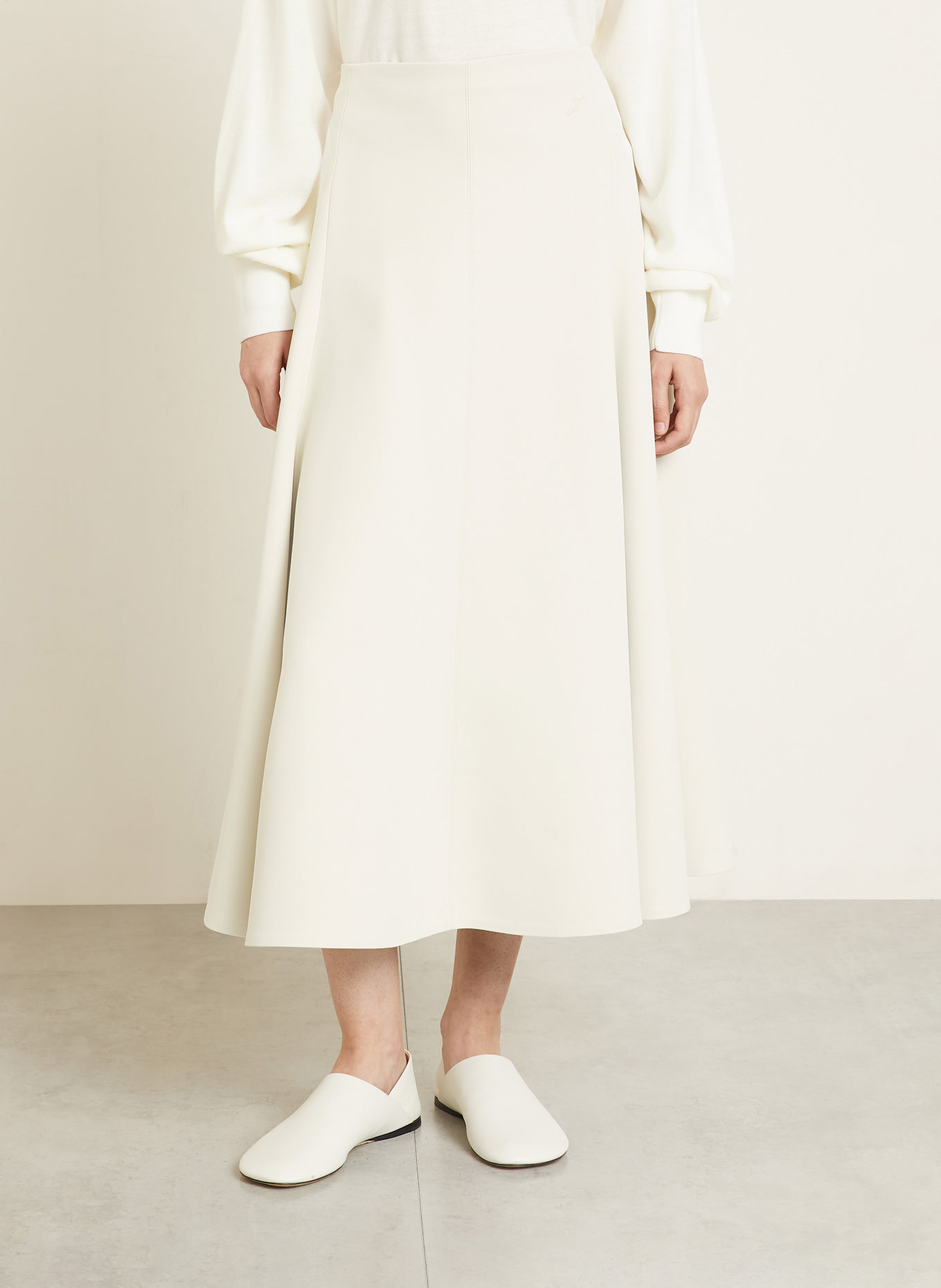 JACQUEMUS Spódnica LA JUPE TRIANGLE: KREMOWY