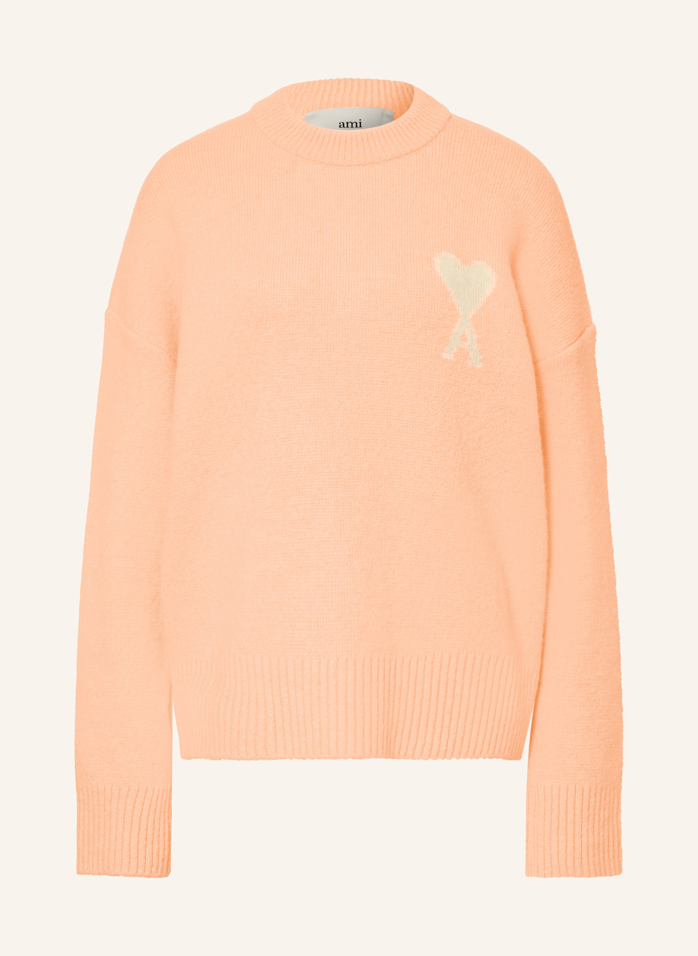AMI PARIS Pullover mit Alpaka: HELLORANGE