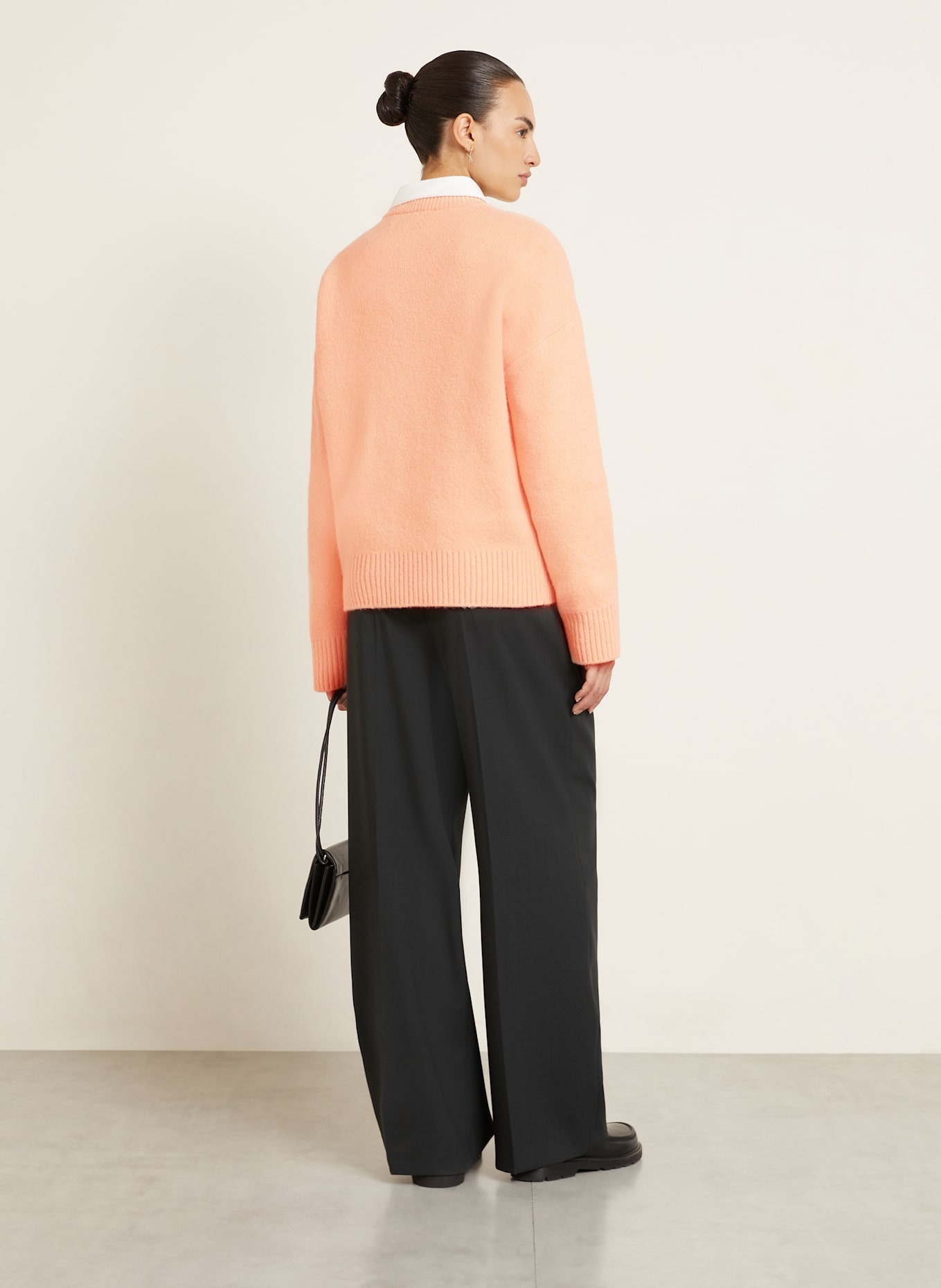 AMI PARIS Pullover mit Alpaka: HELLORANGE