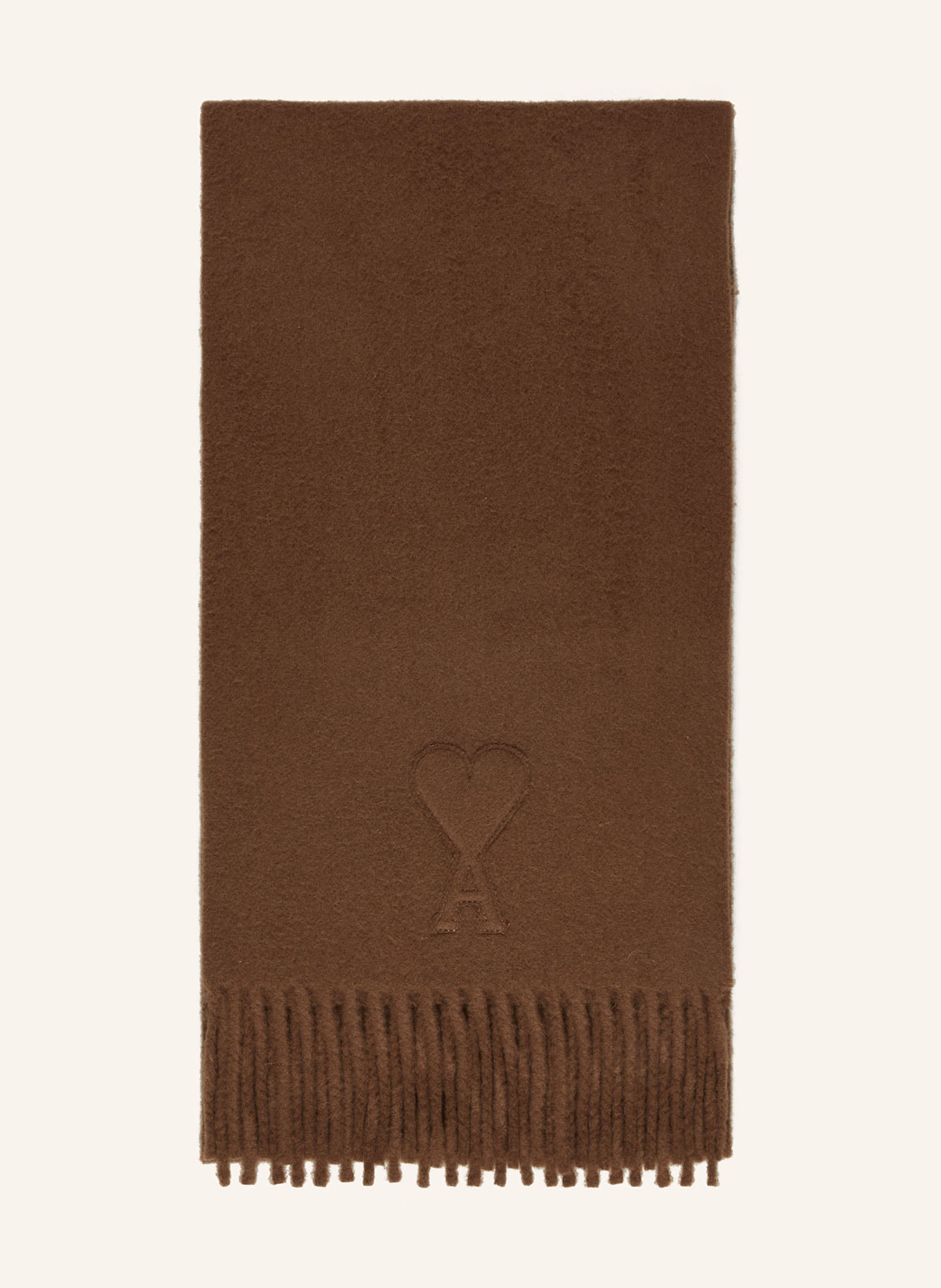 AMI PARIS Scarf: BROWN