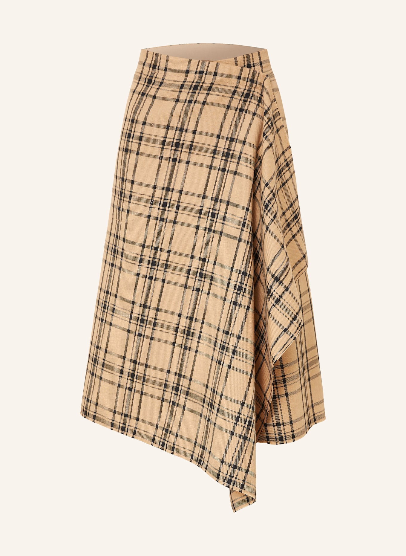 AMI PARIS Wickelrock: CAMEL / SCHWARZ