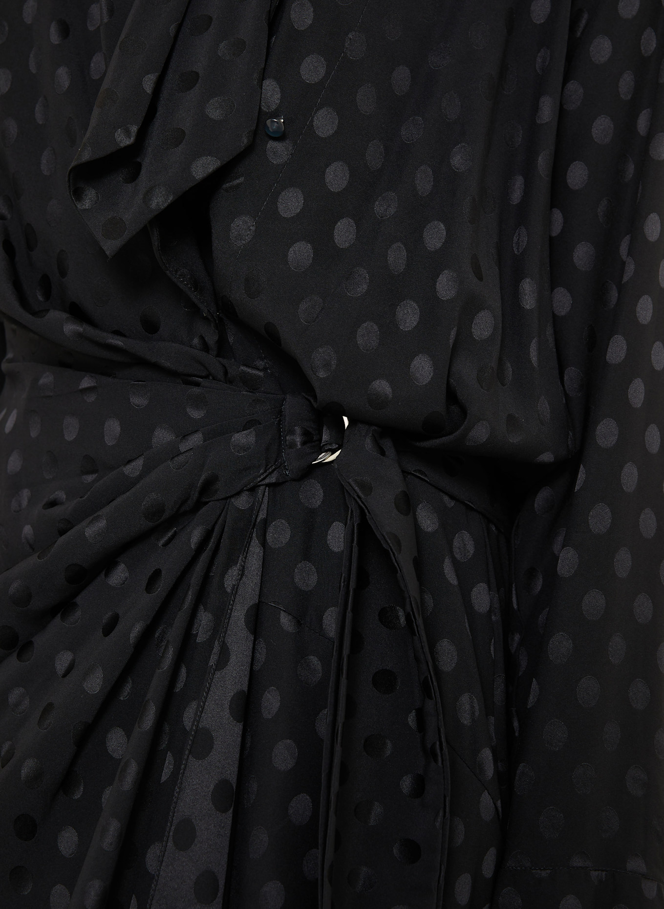 ISABEL MARANT Jacquard-Kleid ORA aus Seide: SCHWARZ