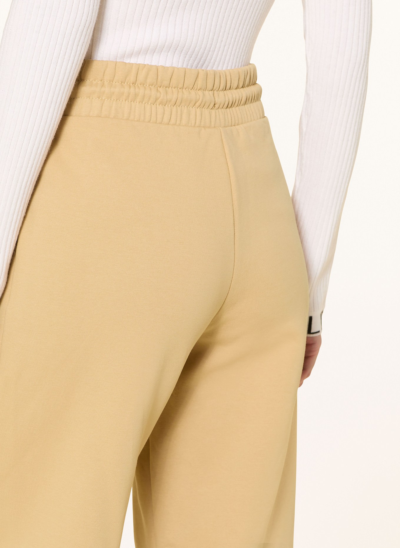 GOLDBERGH Sweatpants mit Schmucksteinen: HELLBRAUN