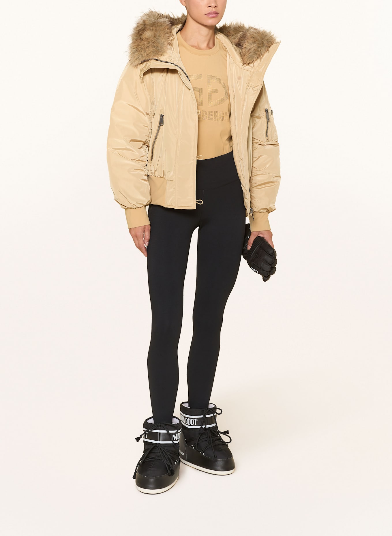 GOLDBERGH Funktionsshirt BLITZ: HELLBRAUN