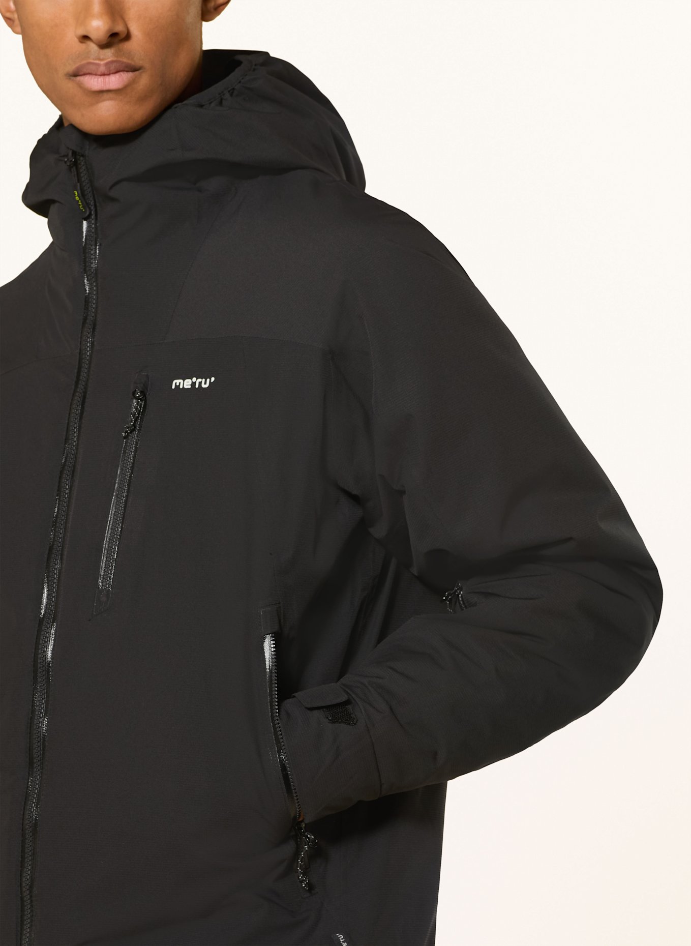 me°ru' Funktionsjacke KOYUKUK: SCHWARZ