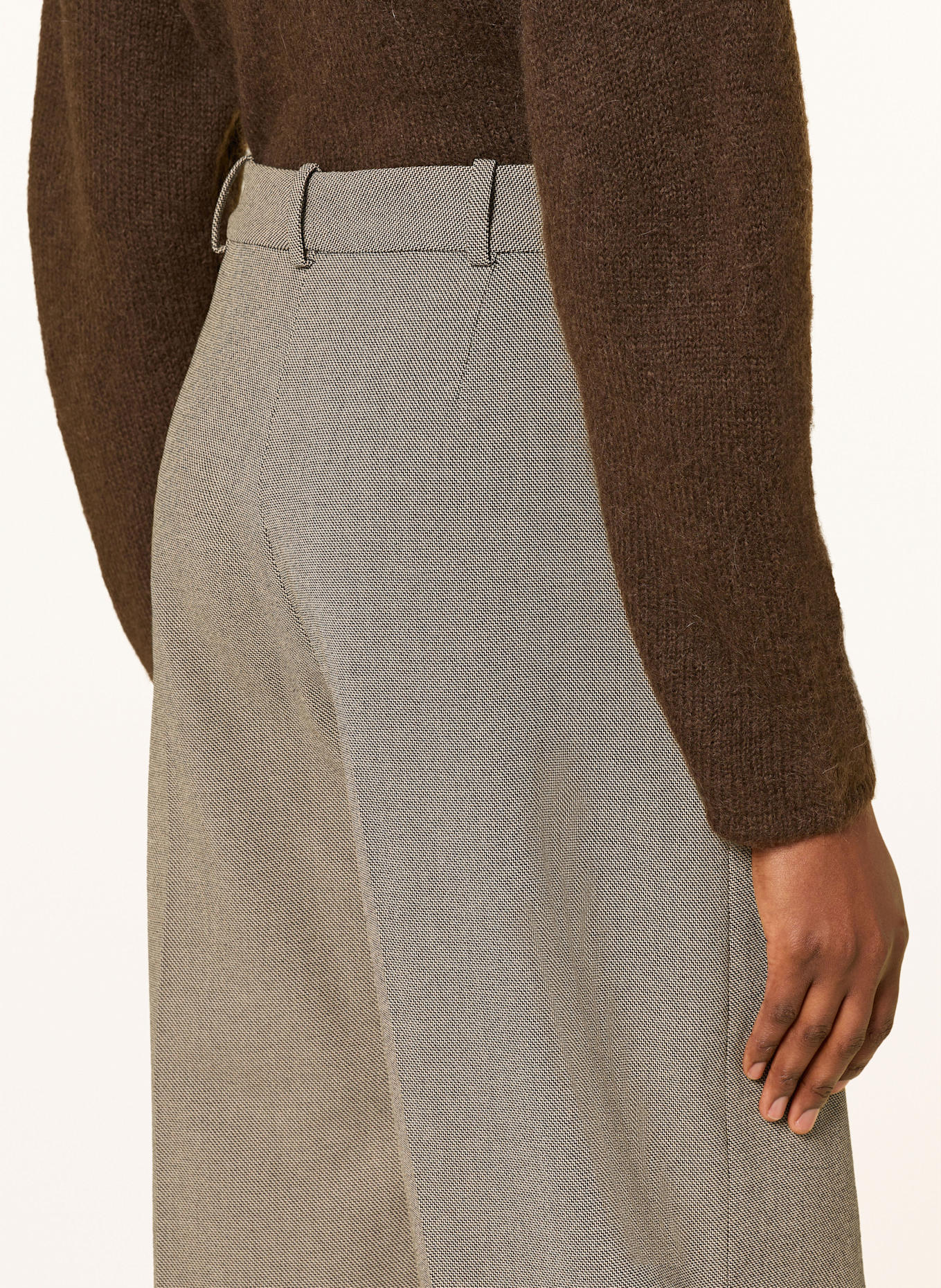 BY MALENE BIRGER Spodnie marlena CHARLIE: CZARNY / BEŻOWY