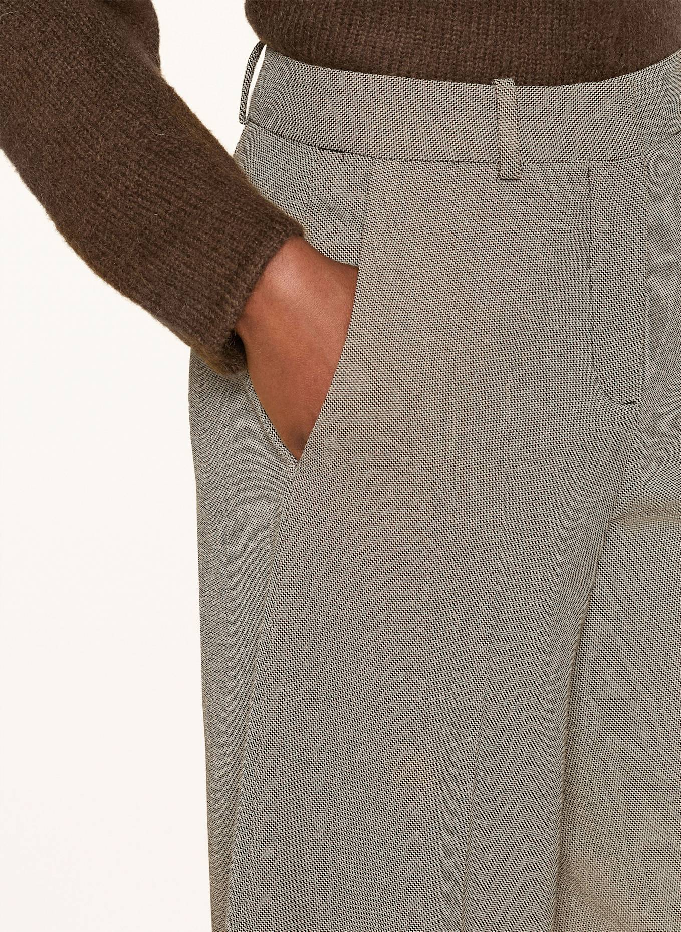 BY MALENE BIRGER Spodnie marlena CHARLIE: CZARNY / BEŻOWY