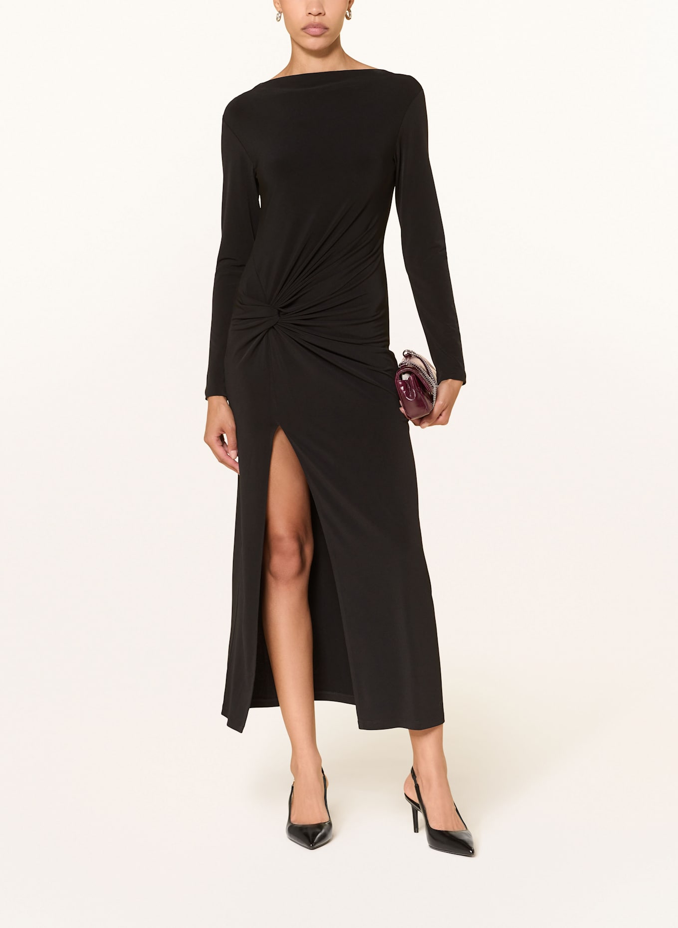 PATRIZIA PEPE Jerseykleid: SCHWARZ