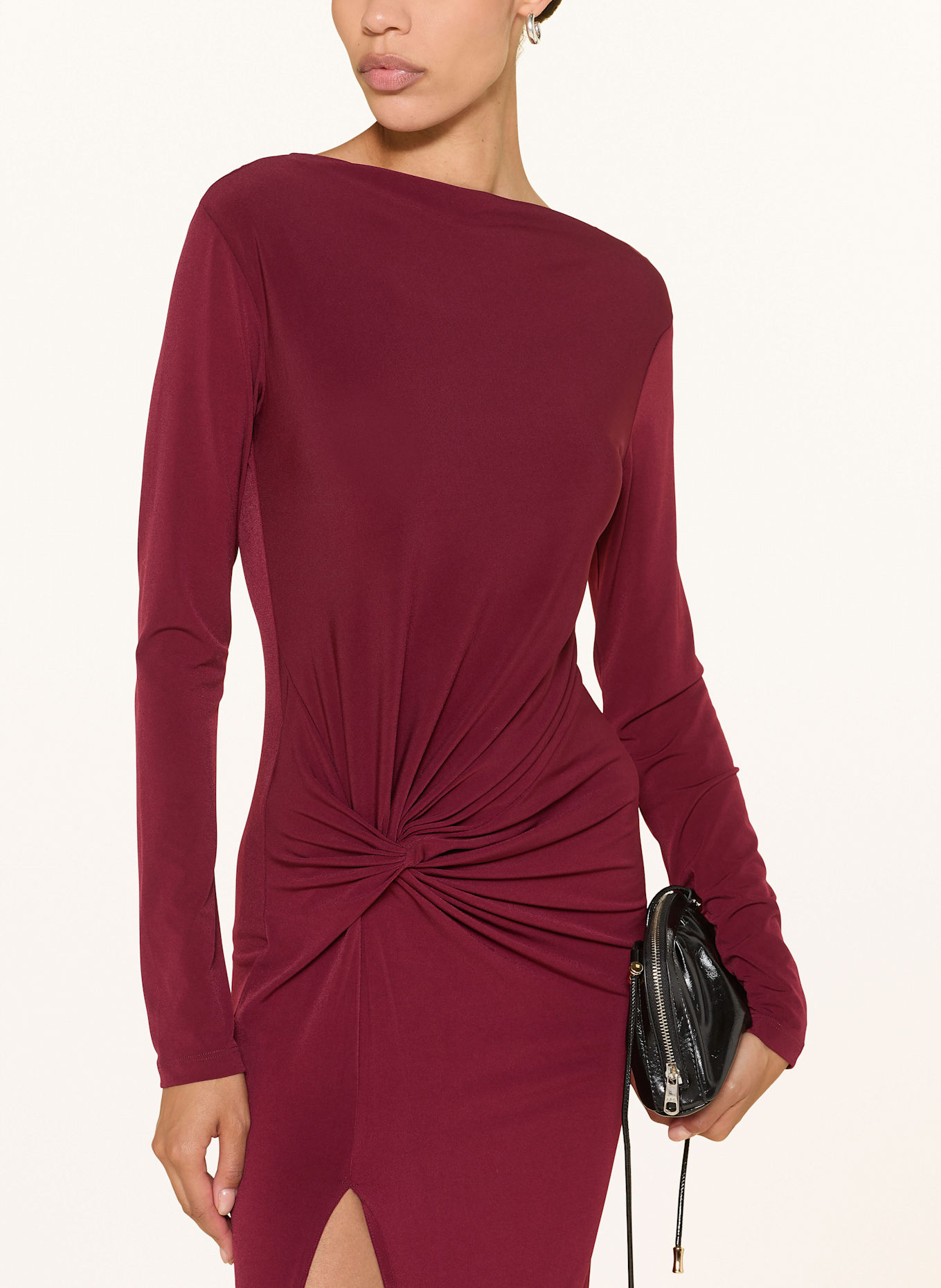 PATRIZIA PEPE Jerseykleid: DUNKELROT