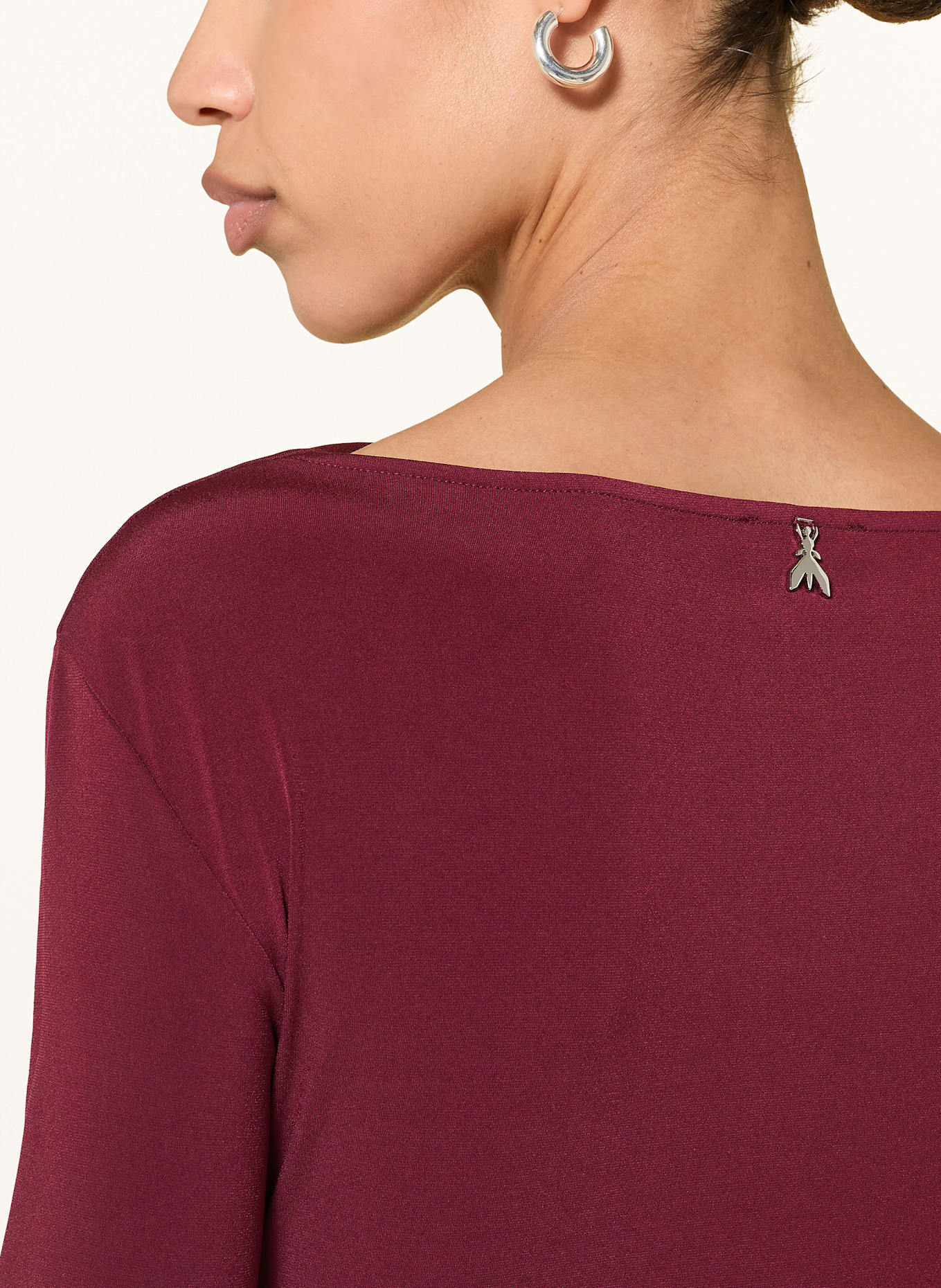 PATRIZIA PEPE Jerseykleid: DUNKELROT