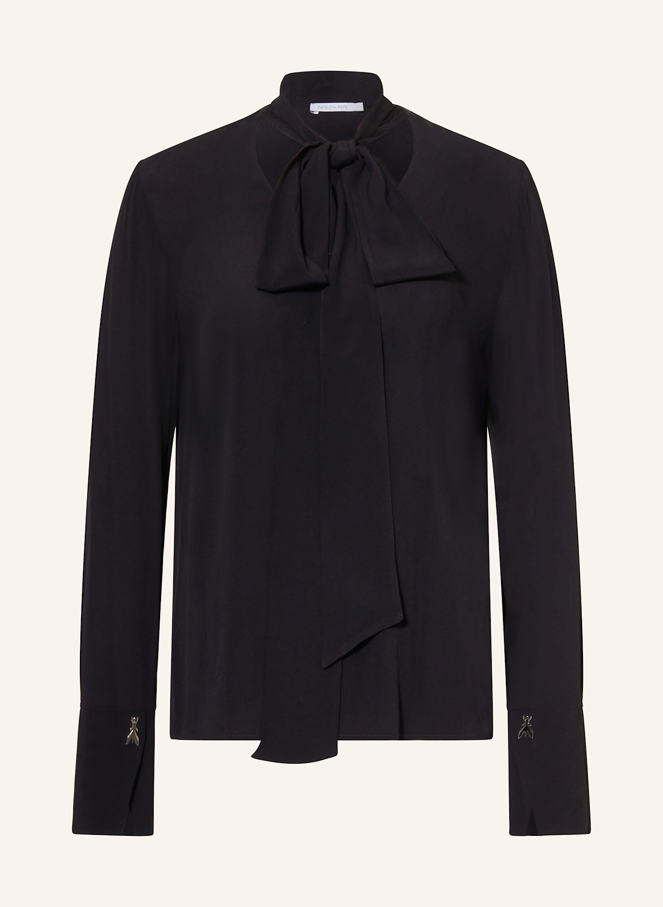 PATRIZIA PEPE Schluppenbluse: SCHWARZ