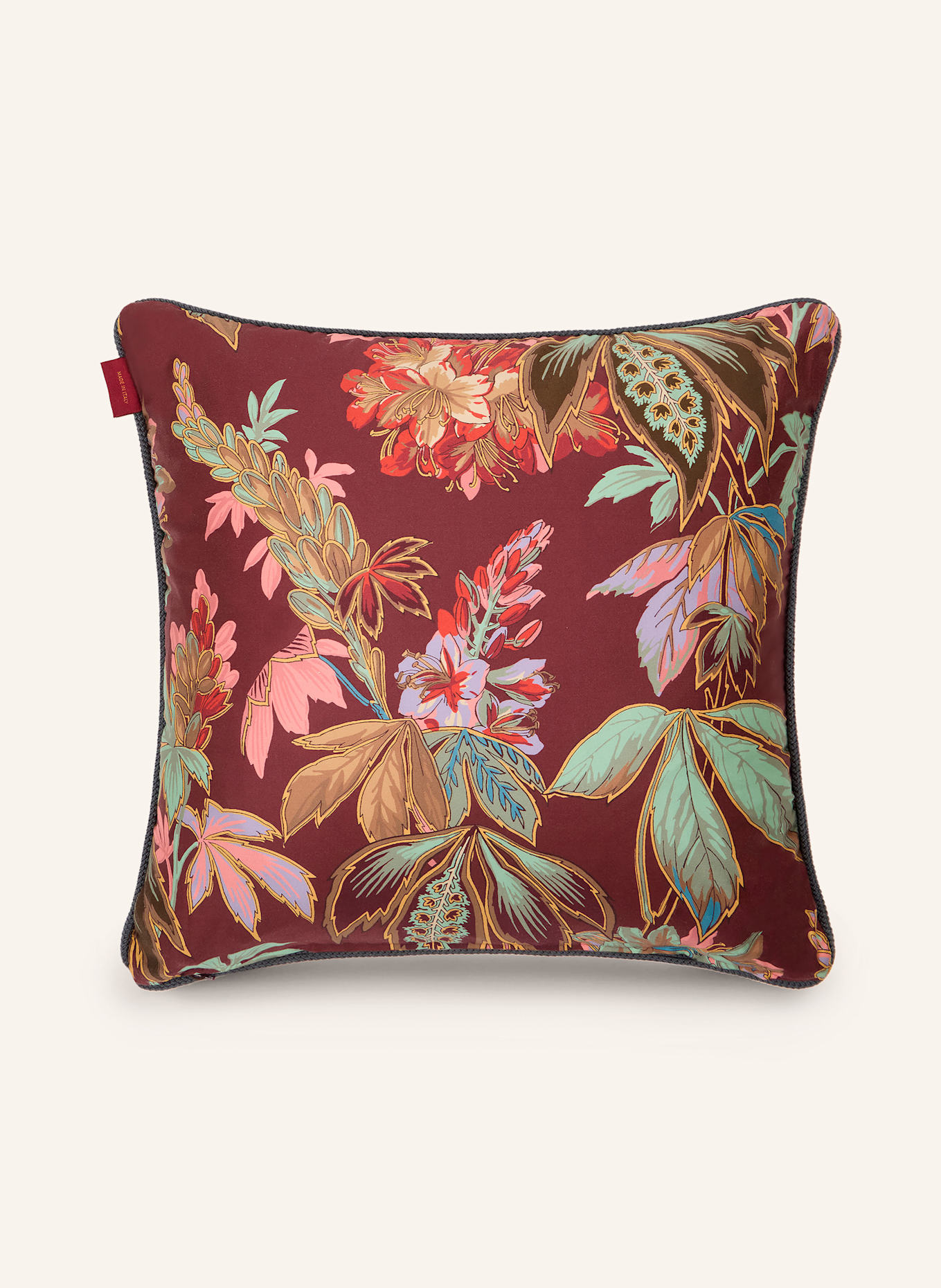 ETRO Home Dekoracyjna poduszka: CIEMNOCZERWONY / RÓŻOWY / MIĘTOWY