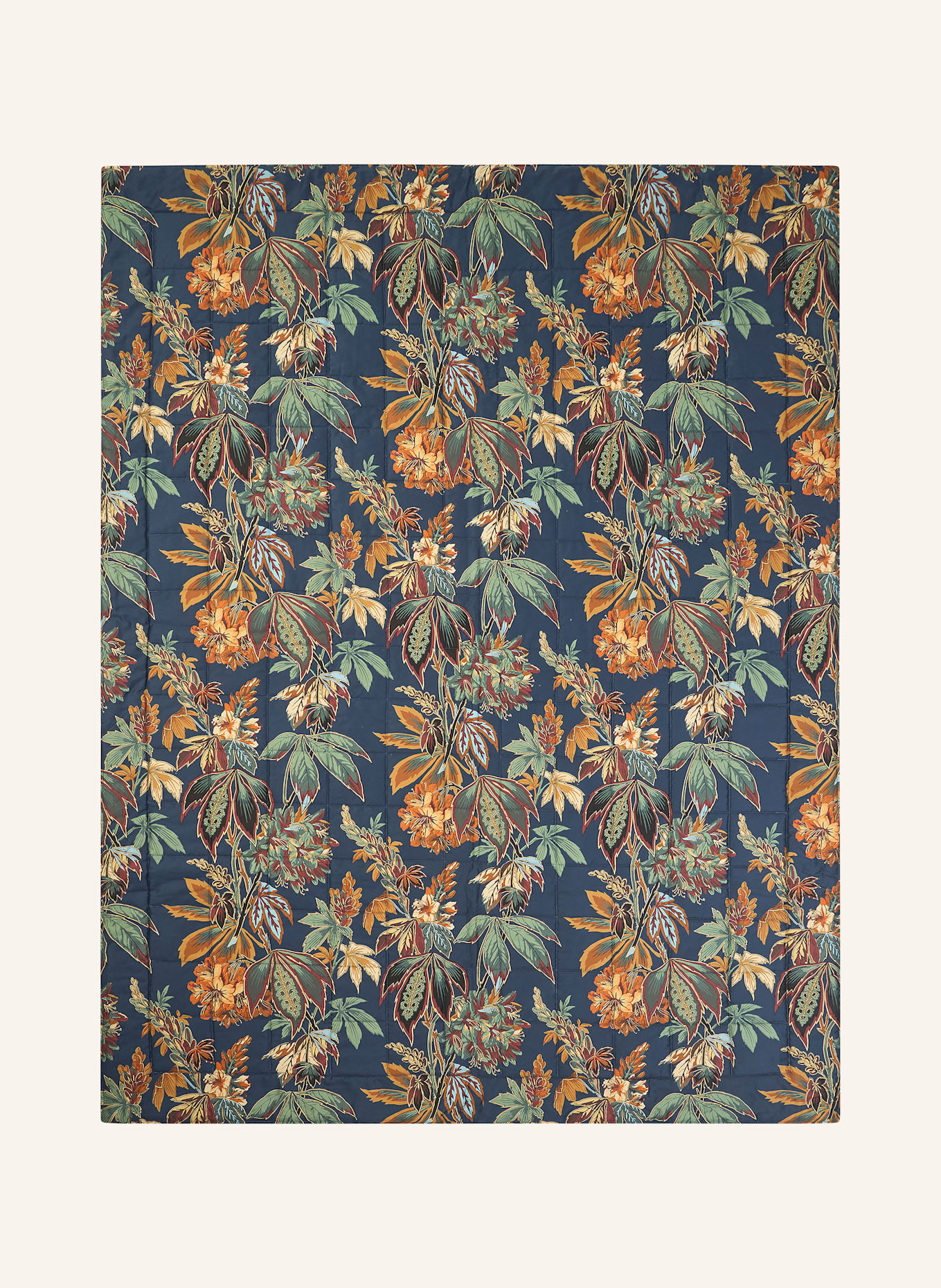 ETRO Home Narzuta na łóżko: GRANATOWY / BRĄZOWY / POMARAŃCZOWY