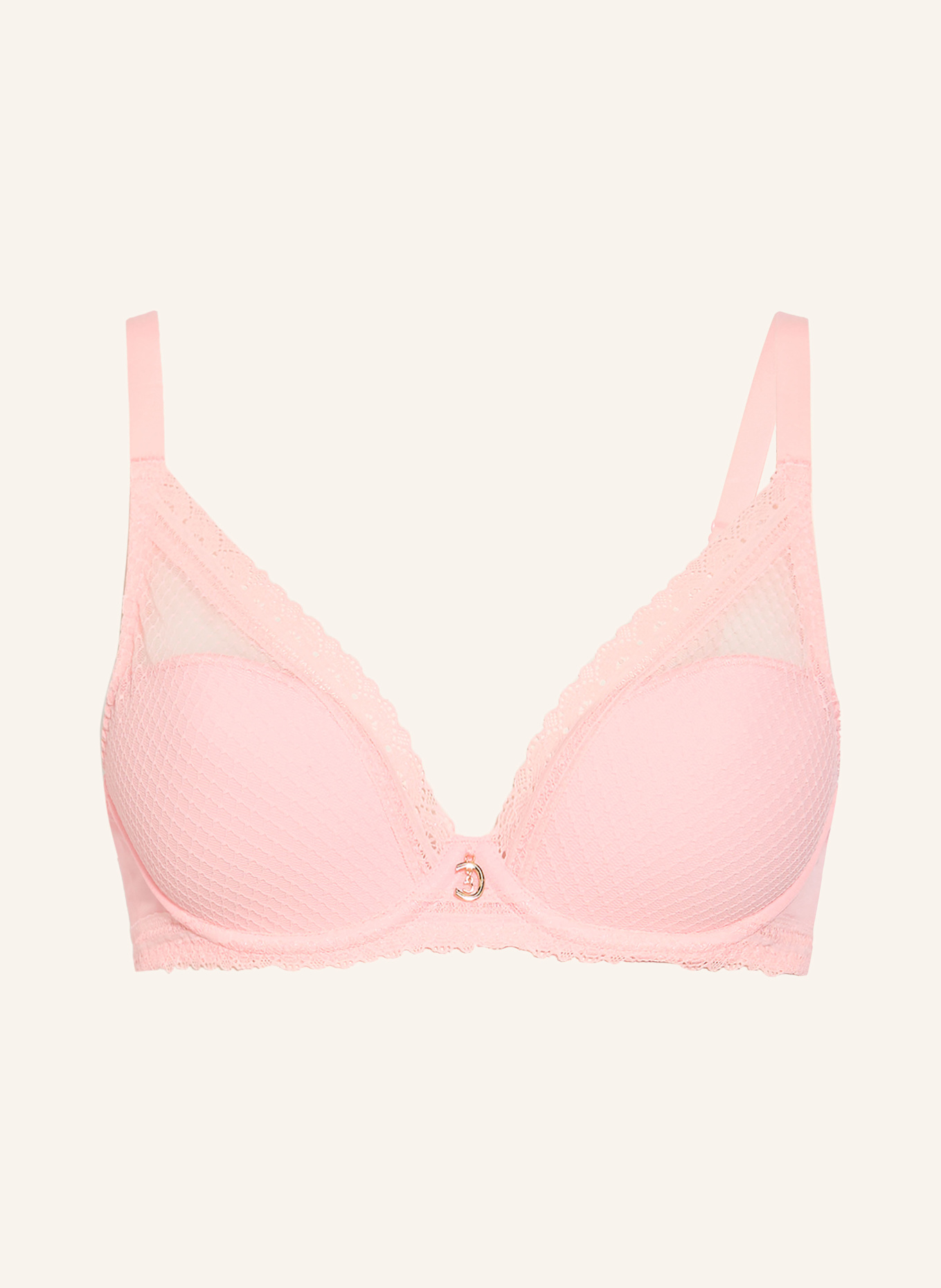 CHANTELLE Molded cup bra ROMANCE: SALMON