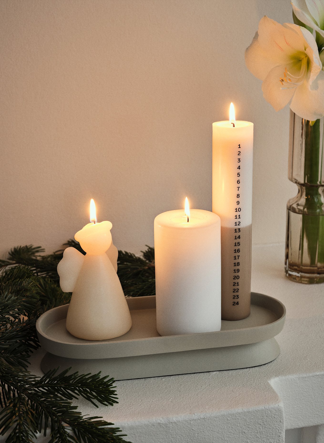 BROSTE COPENHAGEN Kerze: ECRU