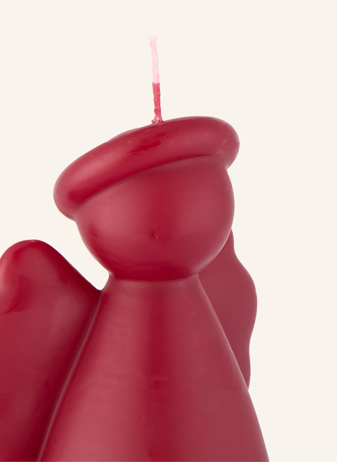 BROSTE COPENHAGEN Kerze ANGEL SCULPTURE: DUNKELROT