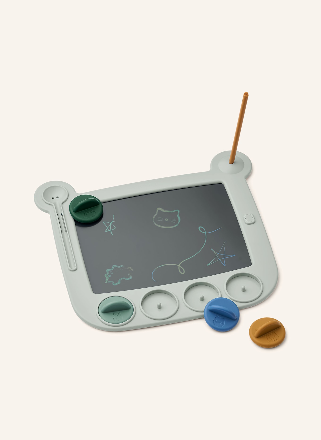 LIEWOOD LCD-Zeichenbrett VENZORA: BLAUGRAU