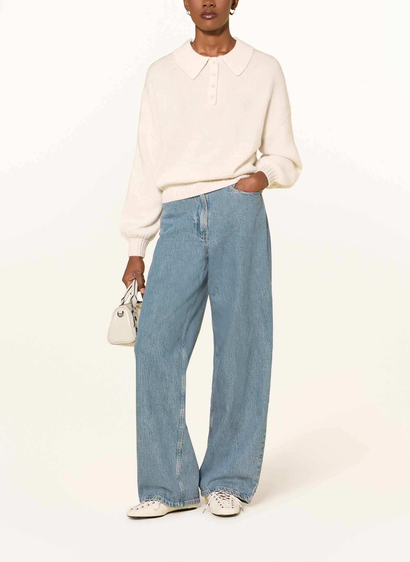 LADNERI Cashmere sweater NIA: CREAM