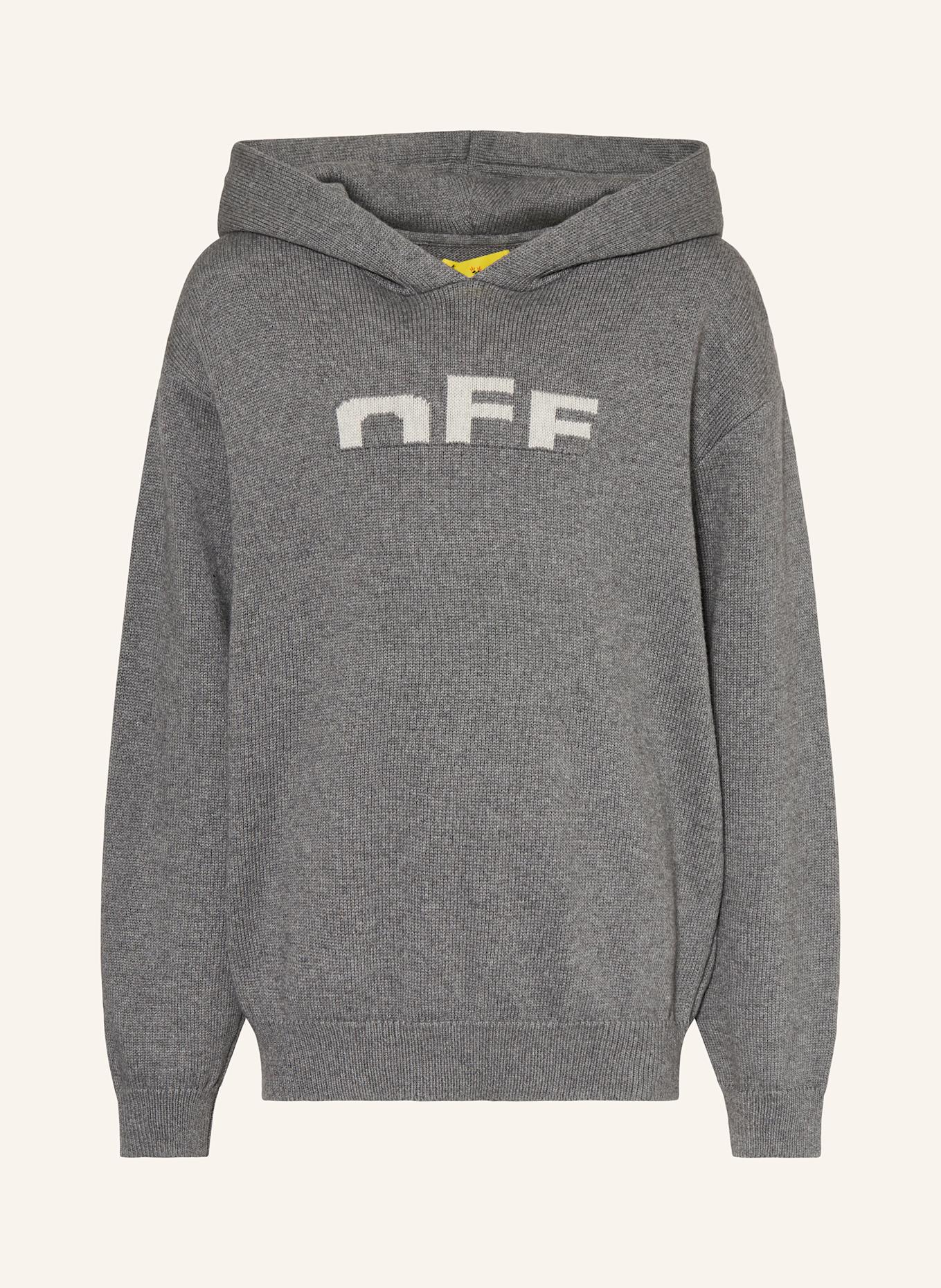 Off-White Strick-Hoodie: GRAU