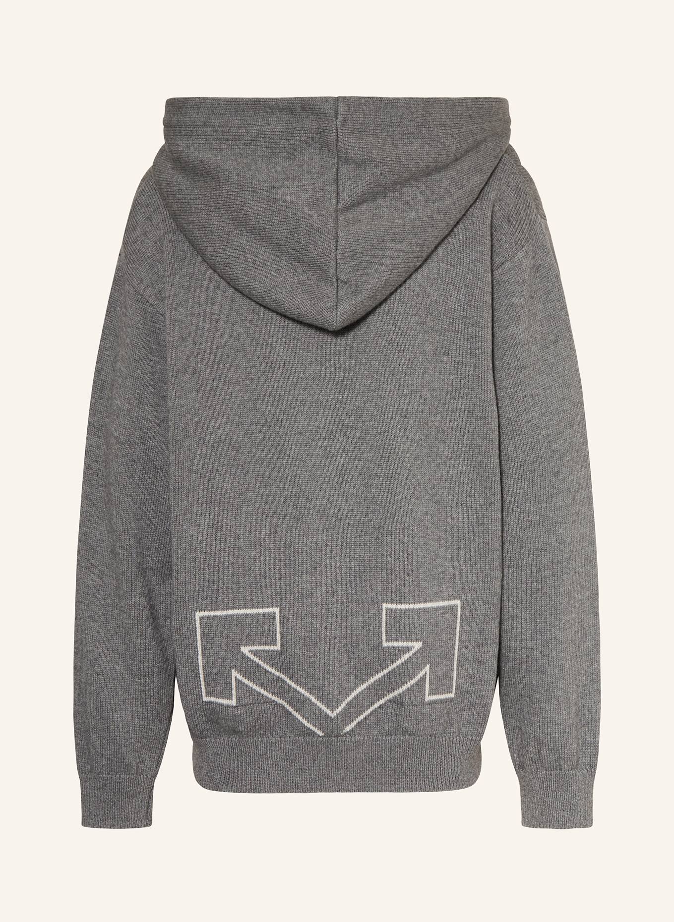 Off-White Strick-Hoodie: GRAU