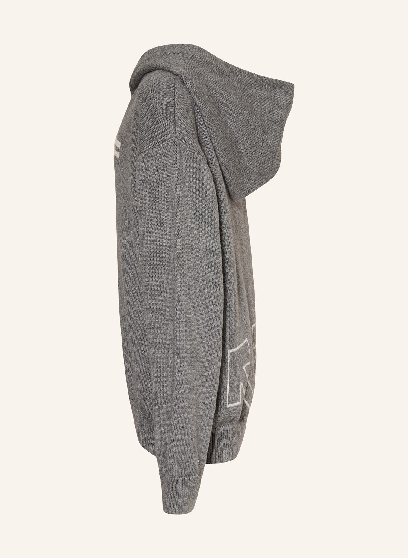 Off-White Strick-Hoodie: GRAU