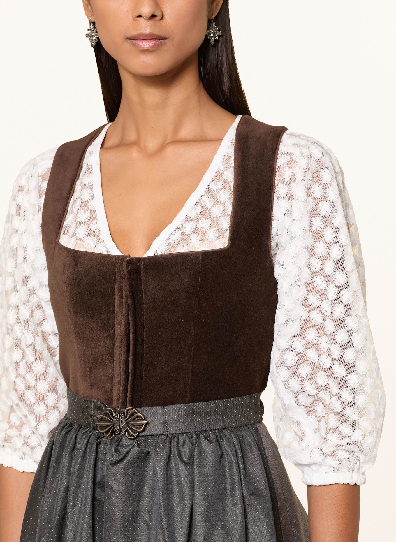 ALISSA BY KINGA MATHE Dirndl LUMI: BRAUN