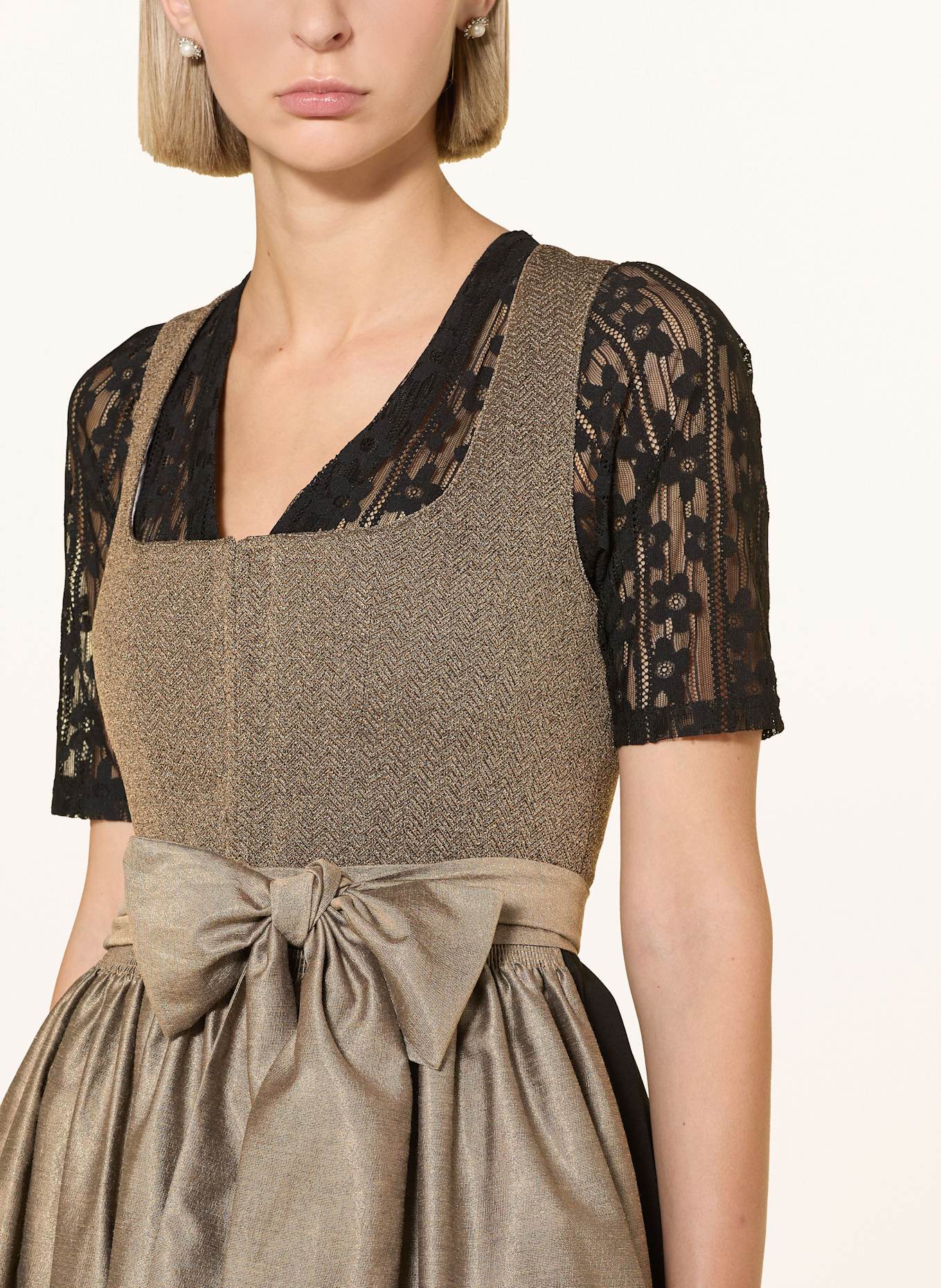 Hammerschmid Dirndl PLATTENSEE: SCHWARZ / BRAUN