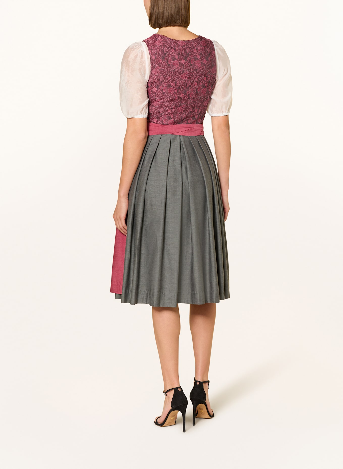 Hammerschmid Dirndl ROTHSEE: HELLROT / DUNKELROT / GRAU