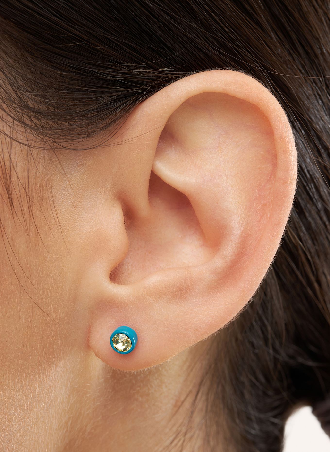 LULU Copenhagen Puzetové náušnice GALA CRYSTAL: ZLATÁ