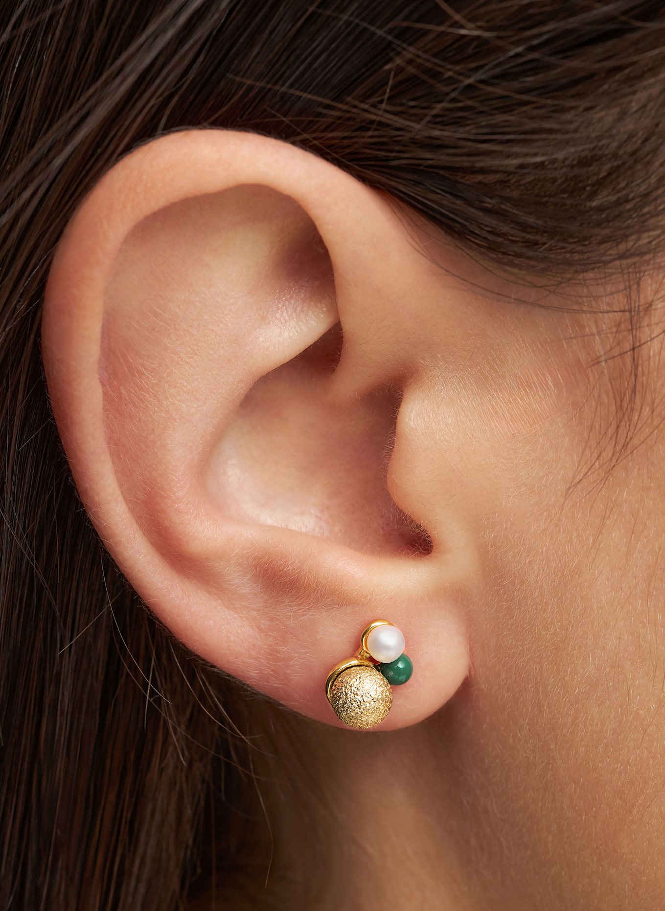 LULU Copenhagen Stud earrings BOUQUET THE FAVORITE: GOLD