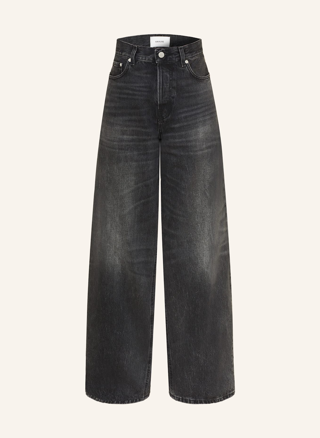 HAIKURE Wide Leg Jeans BETHANY: L0902 AUTHENTIC BLACK WASH