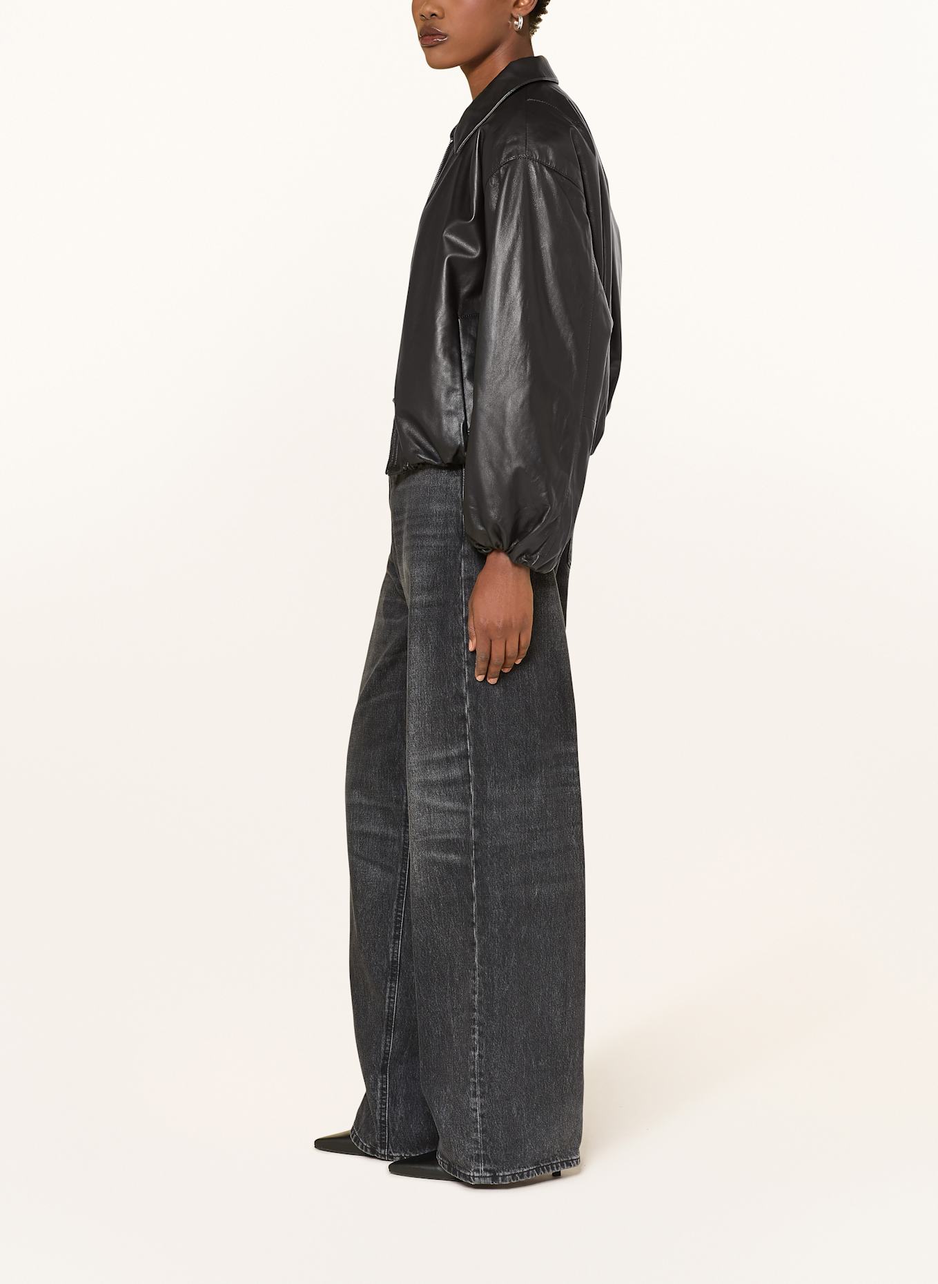 HAIKURE Wide Leg Jeans BETHANY: L0902 AUTHENTIC BLACK WASH
