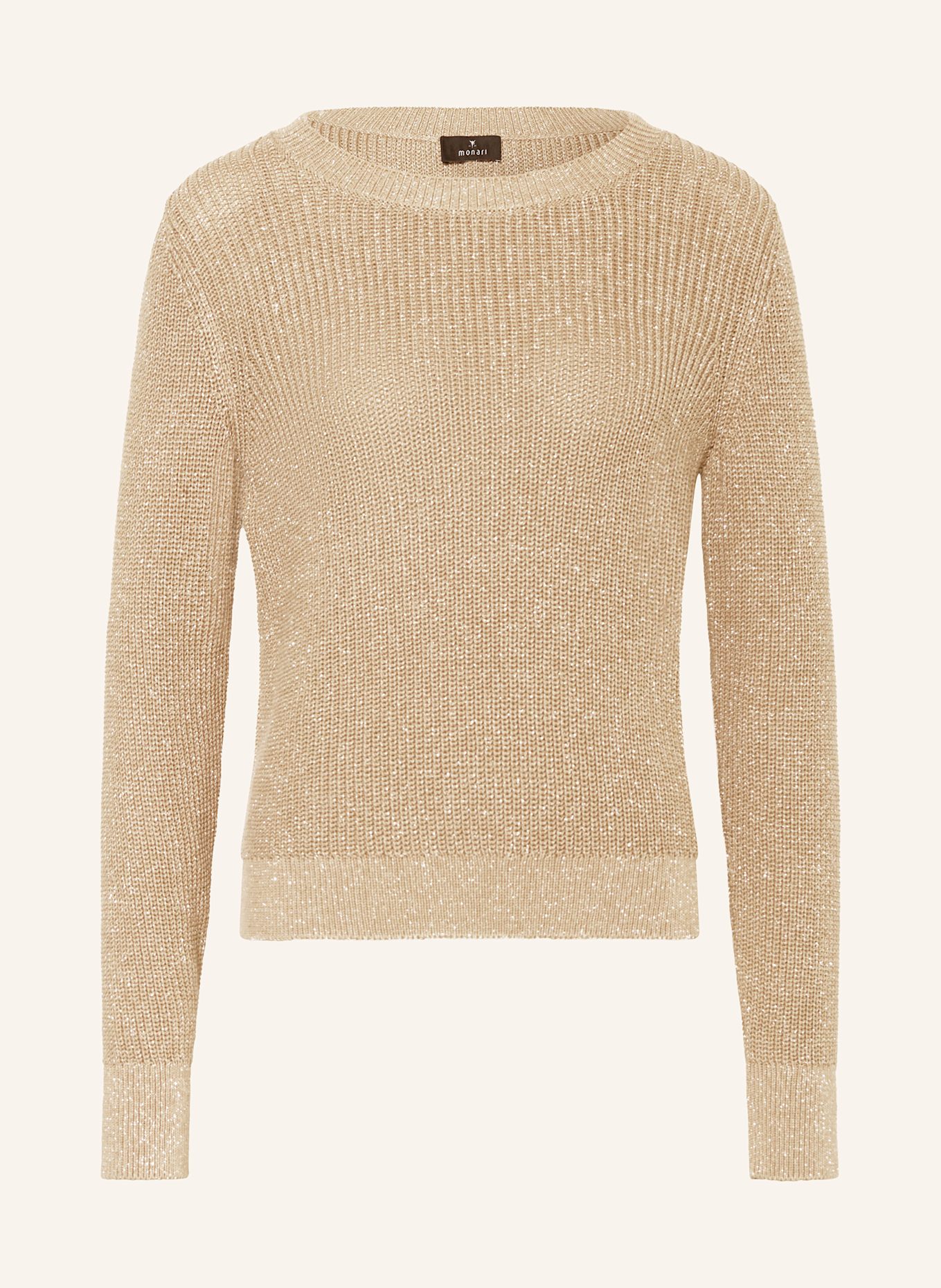 monari Pullover mit Glitzegarn: TAUPE