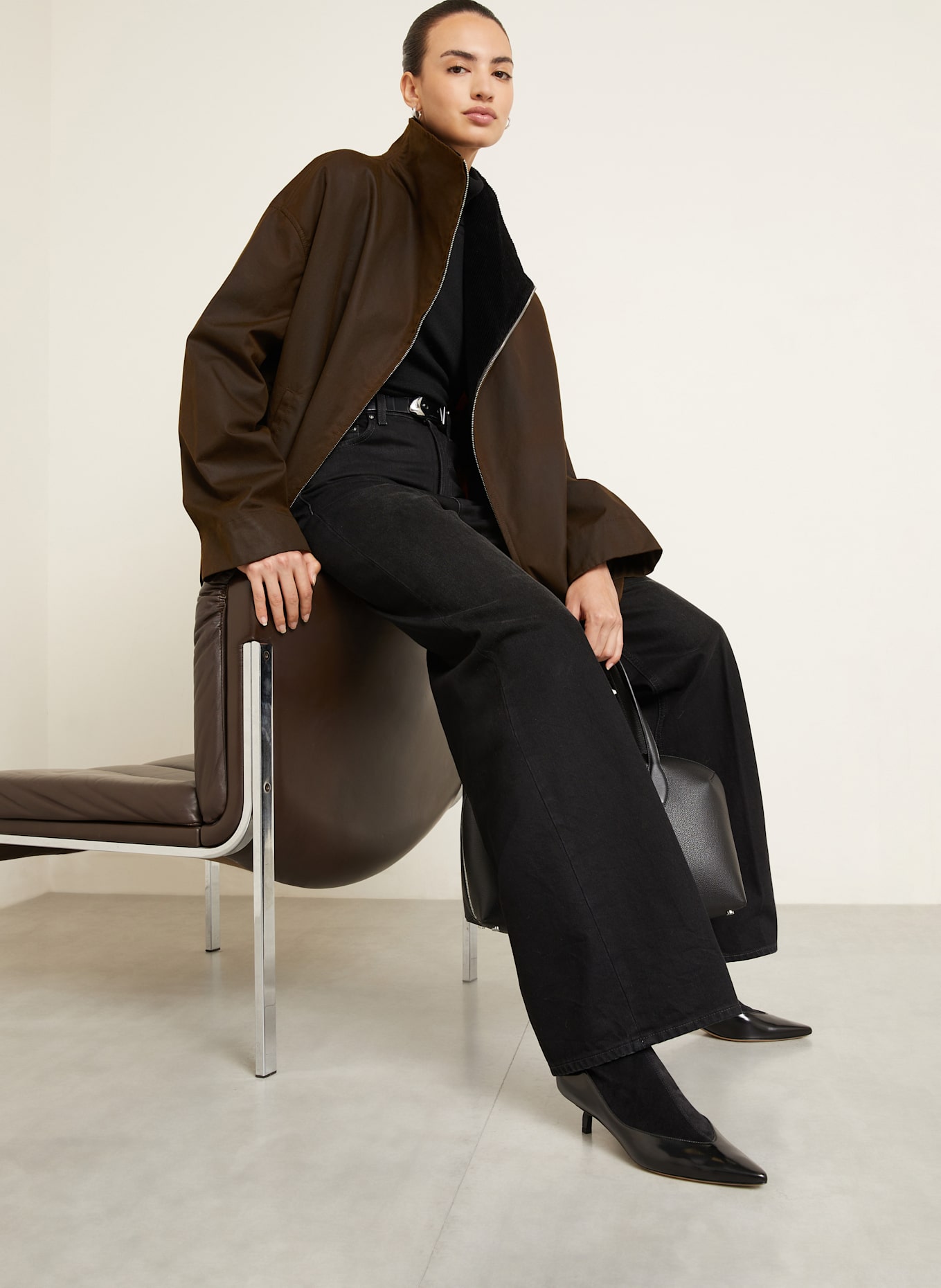 TOTEME Jacke: DUNKELBRAUN