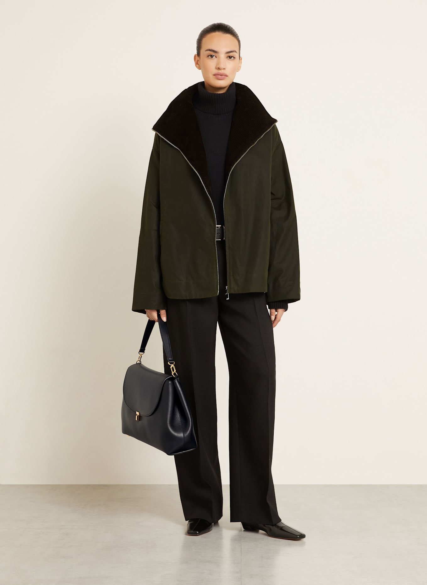 TOTEME sac à bandoulière: NOIR