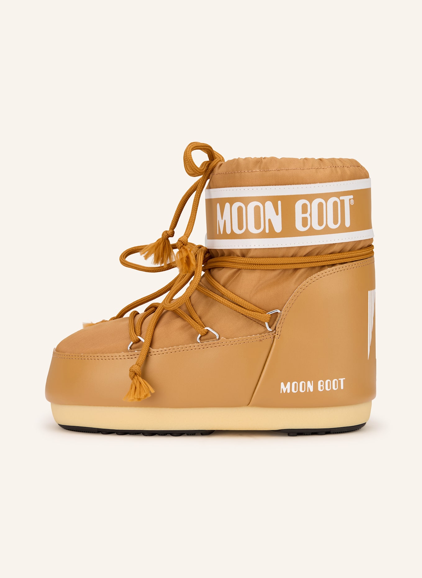 MOON BOOT Moon Boots ICON LOW: COGNAC / WEISS