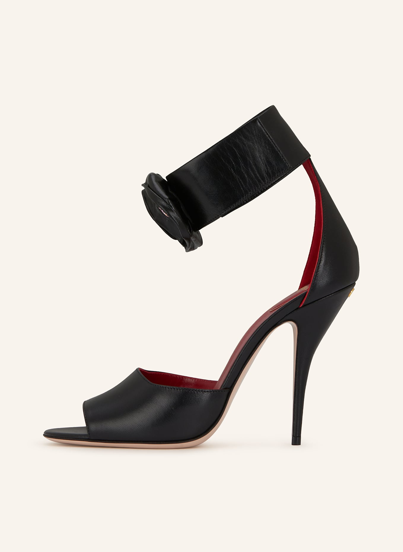 VALENTINO GARAVANI Sandaletten DRIP ROSE mit Schmucksteinen: SCHWARZ