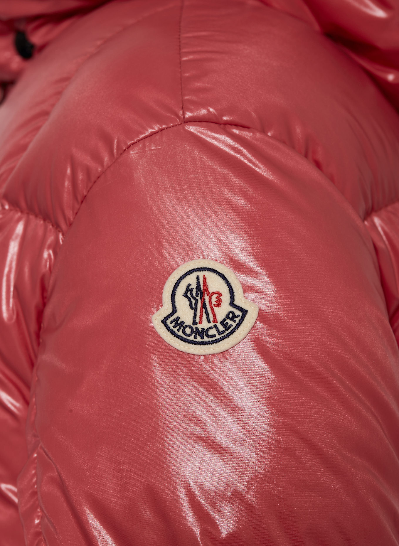 MONCLER enfant Kurtka puchowa PARANA z odpinanym kapturem: MOCNORÓŻOWY