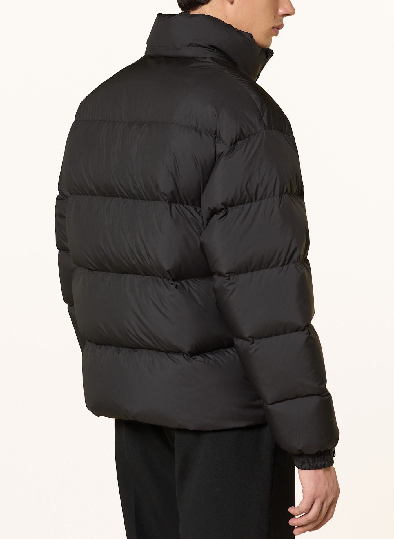 EMPORIO ARMANI Down jacket with removable hood: BLACK