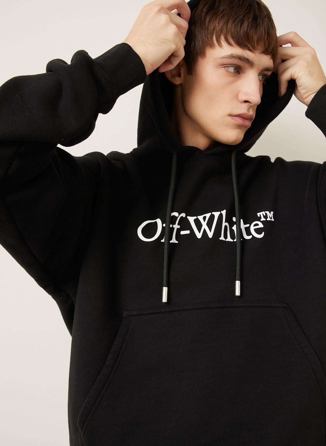Off-White Hoodie BIG BOOKISH SKATE: SCHWARZ / WEISS