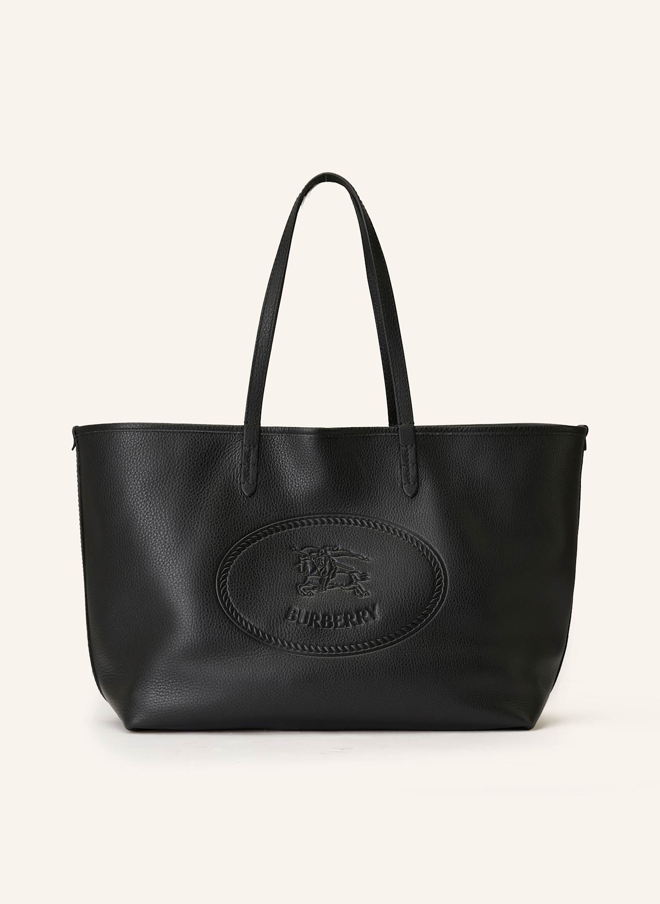 BURBERRY Shopper HIGHLANDS mit Pouch: SCHWARZ