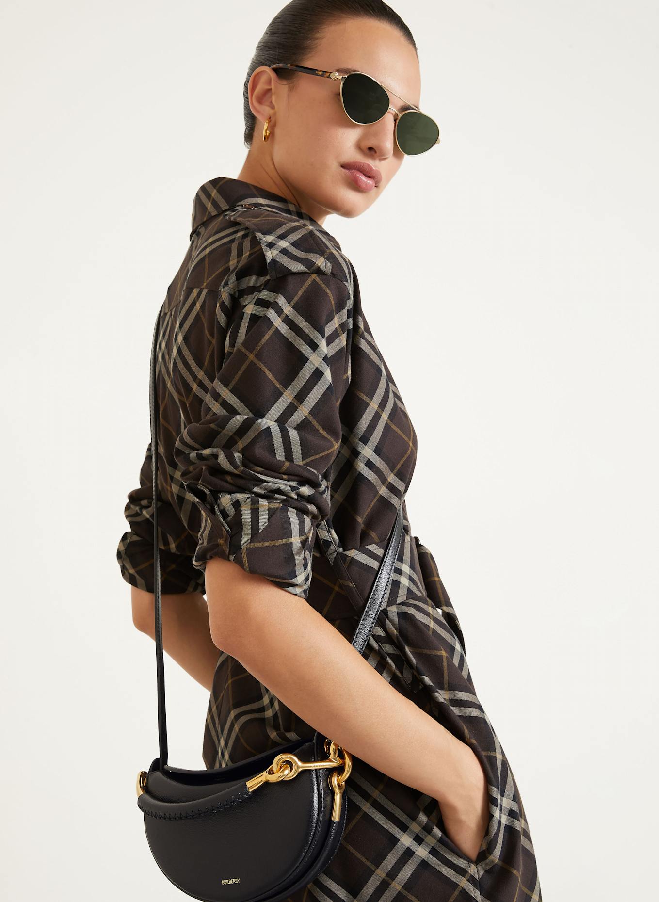 BURBERRY Clutch BRIDLE: SCHWARZ